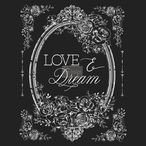 Redesign Decor Transfer ~ RARE ~ Retired Design ~ LOVE & DREAM 22” x 30”